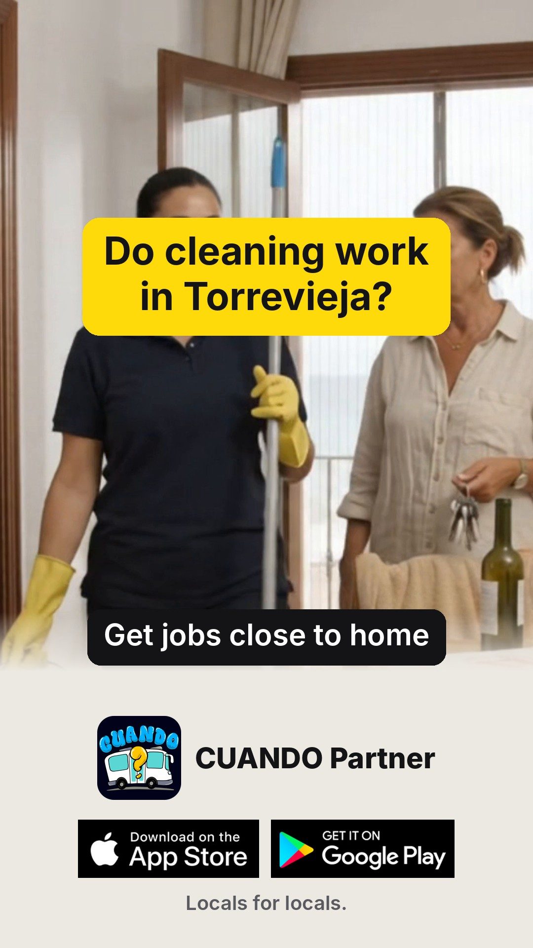 Do cleaning work in Torrevieja?